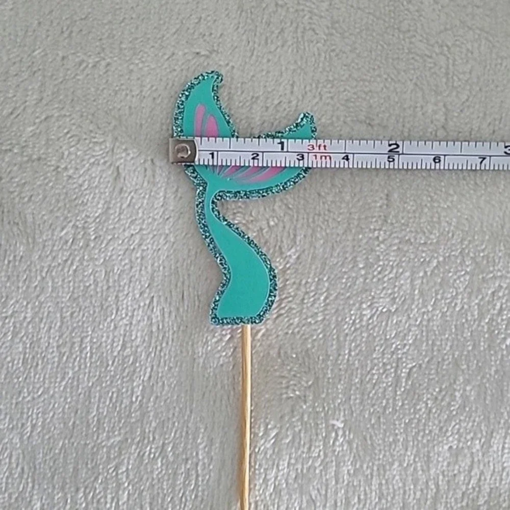 Mermaid theme cupcake toppers
